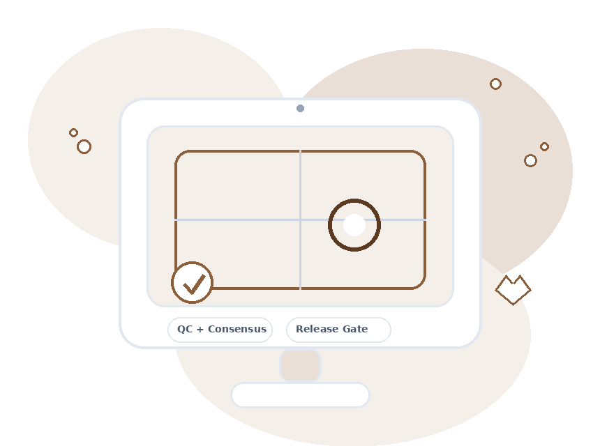 Clinical imaging annotation illustration